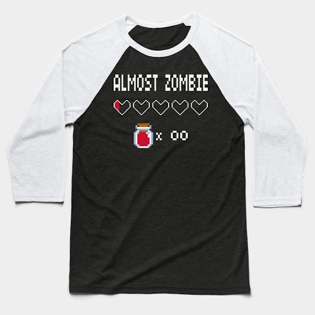 Almost Zombie Baseball T-Shirt by DarkChoocoolat